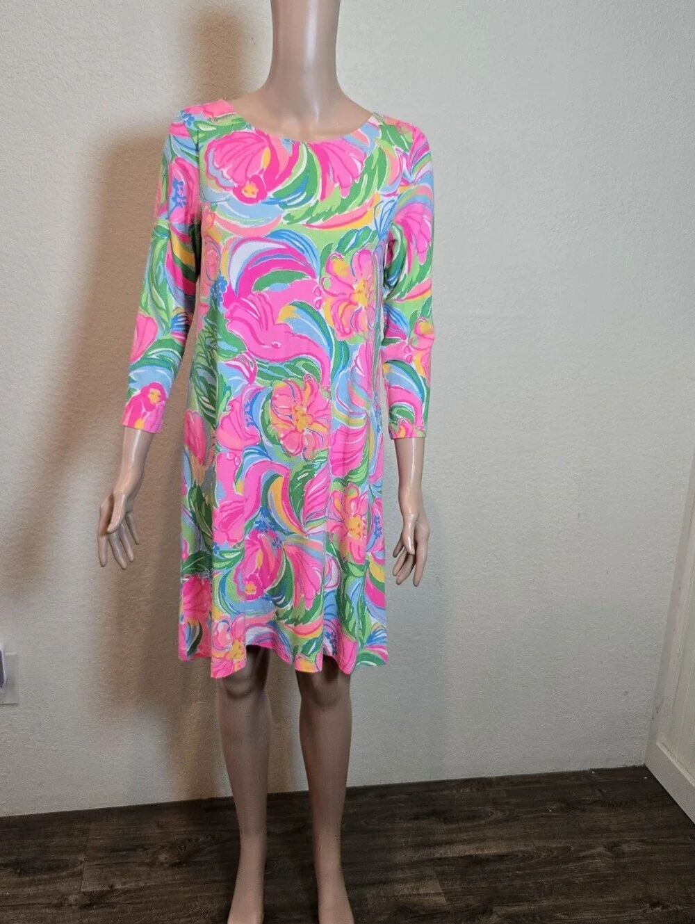 Lilly Pulitzer Ophelia Swing Dress Size Sm Elephant Monkey Lion Green Blue Pink